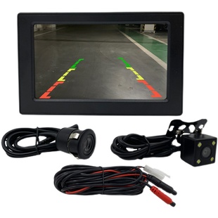 电动三轮车倒车影像电瓶四轮面包车燃油4.3/7寸12V高清后视显示屏