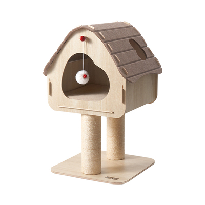 【petstar_屋顶猫爬架】猫窝一体小户型实木不占地猫台磨爪猫玩具