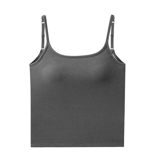 显瘦修身女美背吊带背心女2025新款网红爆款带胸垫文胸一体上衣夏