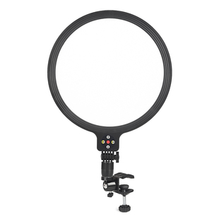 手机直播补光灯桌面通用万向旋转可调节化妆箱镜前夹式灯支架美妆跟妆师柔光圆形灯面部打光美颜灯夜读学习灯