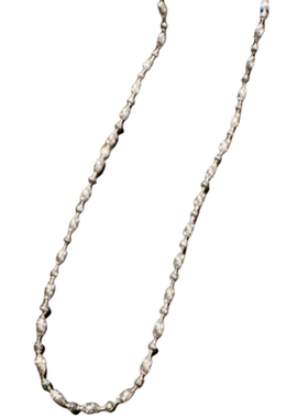 很好搭配的素链 波光粼粼车花璀璨切花项链镀18K金 钻光串珠项链