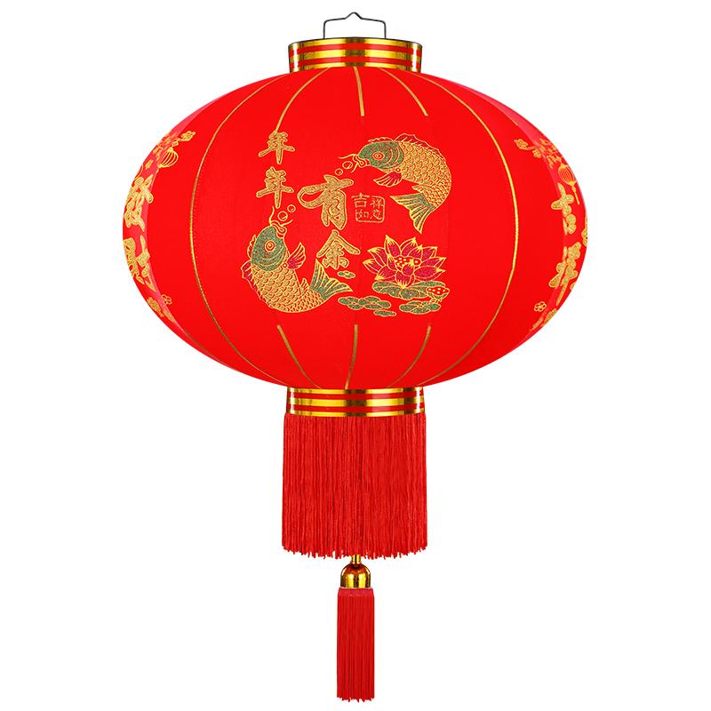 【感光电池灯续航30天】大红灯笼