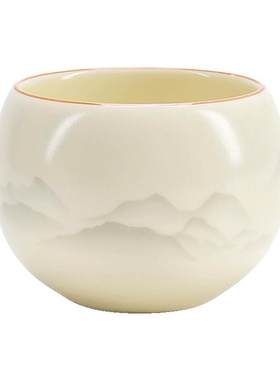水墨江山汝窑主人杯单杯