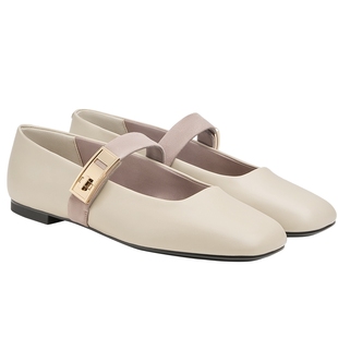 CHARLES&KEITH25冬季新款CK1-70381171平底扣饰玛丽珍鞋法式单鞋
