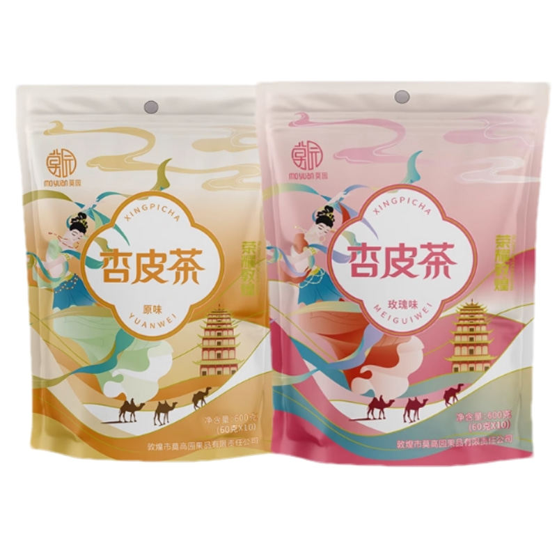甘肃敦煌特产莫园玫瑰味杏皮茶