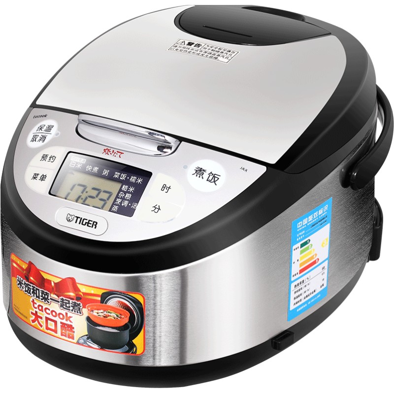 TIGER/虎牌JAX-A15C微电脑智能电饭煲4L家用日本正品5-7人蒸格