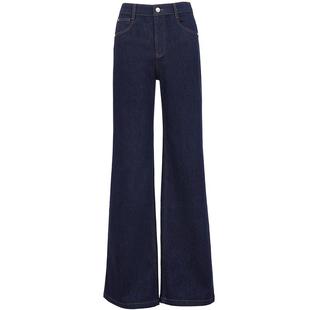 Vero Moda牛仔裤女2026春季新款含棉带闪面料微喇裤通勤显高显瘦