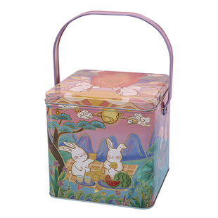 月饼盒空盒客厅点心糕点马口铁盒饼干零食糖果收纳盒礼品包装盒子