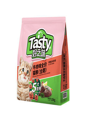 好之味海鲜猫粮10kg牛肉味猫咪粮