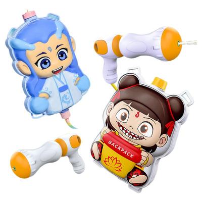 哪吒人形背包水枪玩具