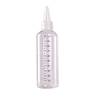 100毫升带刻度尖嘴瓶模型油漆瓶透明塑料瓶挤压瓶滴瓶 调漆分装瓶
