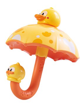 小鸭子雨伞花洒可爱卡通儿童浴室喷水玩水宝宝洗澡戏水玩具转转乐