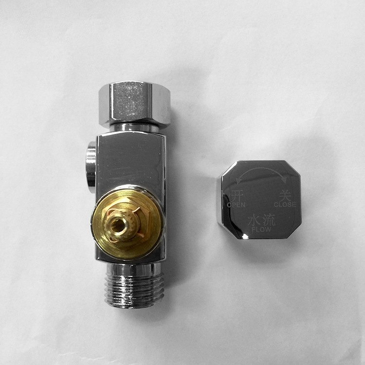 批发可调流量总阀开关即热式电热水器配件加厚合金铜芯调水阀