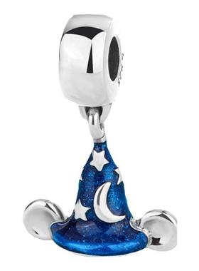 女925纯银魔法帽吊饰diy饰品串珠