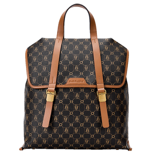 【新年礼物】暇步士女包大容量双肩包女时尚老花通勤休闲旅行背包