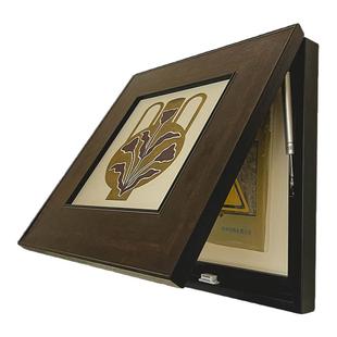 超薄电表箱定制中古风可推拉可上翻液压杆弱电箱装饰画配电箱遮挡