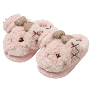 EVA可爱小狗儿童棉拖鞋女童男童防滑秋冬季新款室内大童棉鞋包跟