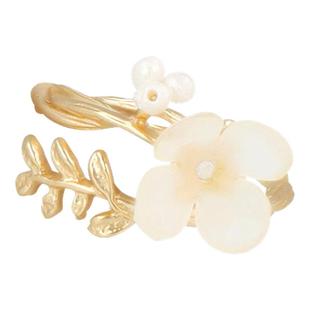 Ayatorie 原创戒指丁香花淡水珍珠开口戒礼盒小众礼物送女友闺蜜