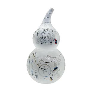 水晶葫芦摆件送底座招财客厅玄关卧室家居店铺银台公司装饰工艺品