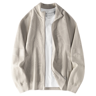 日系松弛感宽松立领针织衫