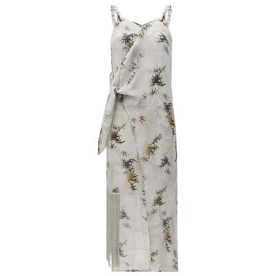 COCOBELLA国风印花绑带连衣裙