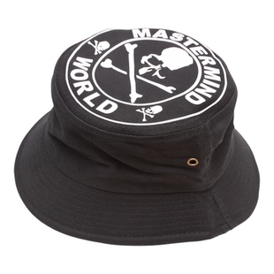 mastermind world黑色骷髅头渔夫帽男女通用檐帽户外遮阳帽反光帽