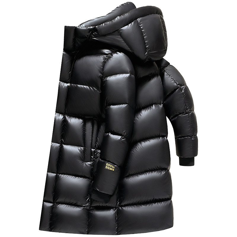 雪中飞情侣黑金鹅绒羽绒服
