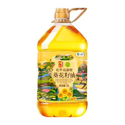 中粮初萃高油酸葵花籽油食用油5L