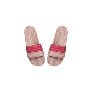 JOJO'S L. PD.disk. 亚麻拖鞋夏情侣居家用室内防滑不臭脚 | 硬盘