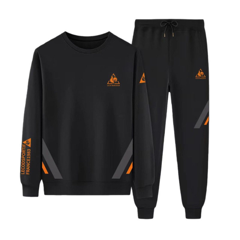 秋冬加绒中老年休闲运动服两件套