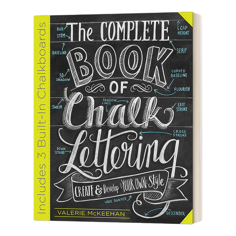 英文原版 精装 The Complete Book of Chalk Lettering 粉笔书写全集 精装 英文版 进口英语原版书籍