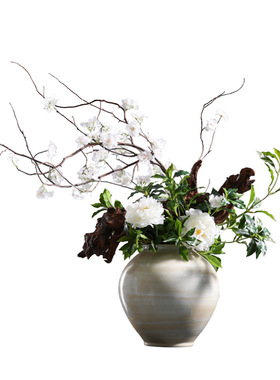 禅意新中式陶瓷花瓶摆件