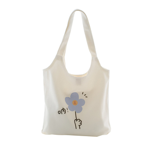 帆布包女秋冬布兜2025年新款单肩包白色大容量学补习上课布帆袋子