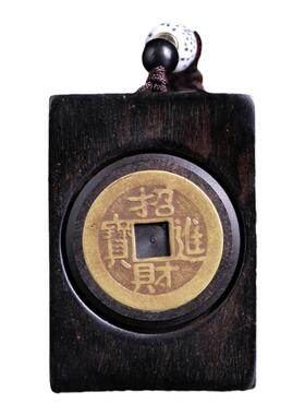 时来运转手把件可旋转铜钱钥匙扣