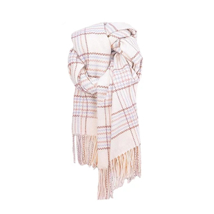 韩系仿羊绒波点糖豆围巾女秋冬季新款百搭加厚保暖围脖学生防寒潮