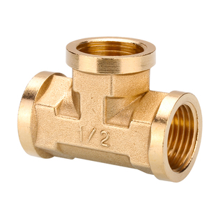 4分全铜三通接头不锈钢对丝水管配件活接三内丝外外内燃气热水器