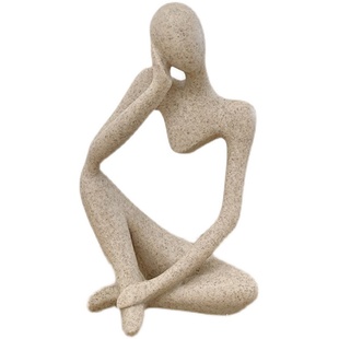 ins风小众抽象人物思考者艺术摆件客厅家居装饰创意现代简约饰品