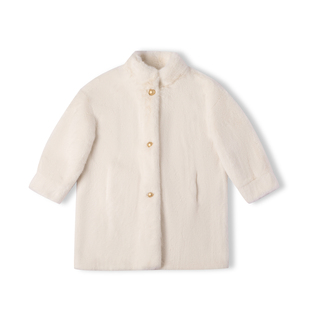 OPCP儿童皮草外套冬新款女童精仿水貂毛男童中长款金貂绒毛毛大衣