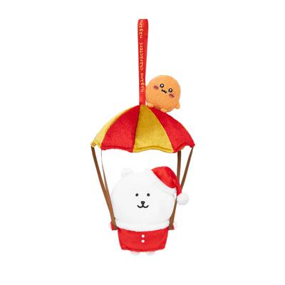 自嘲熊降落伞熊毛绒玩偶挂件