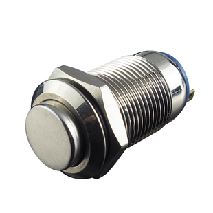 启动按钮开关 点动自复自锁12mm电源符号5V12V24V36V48V 电源开关