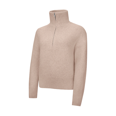 Alpaca-Blend女士羊驼毛混纺半拉链高领毛衣丨lululemon丨LW3JKCS