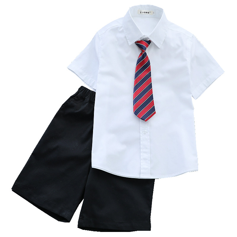 纯棉衬衣白色小学生校园演出服