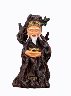 树神爷神像树脂彩绘中式摆件