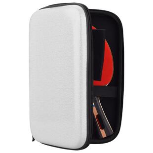 高档乒乓球拍套硬壳拍包 防摔便携乒乓球拍保护套双拍大容量 方形