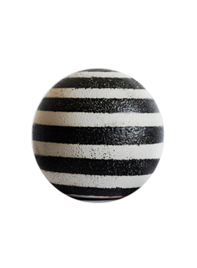 黑白条纹陶瓷小球样板间摆件