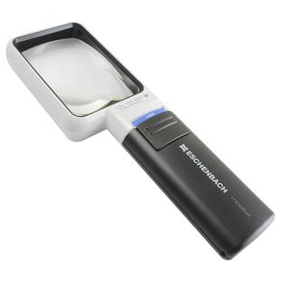德国 ESCHENBACH宜视宝 正品3.5倍/4倍方形带LED灯 老人阅读高清老花助视器儿童低视力看报手持式放大镜15114