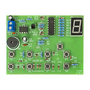 八路抢答器套件8路数显焊接组装练习电子装配竞赛单招考试JS-56-2