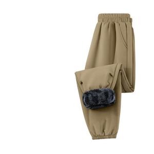 真维斯集团儿童冲锋裤秋冬季加厚保暖登山裤男童滑雪三防加绒裤子