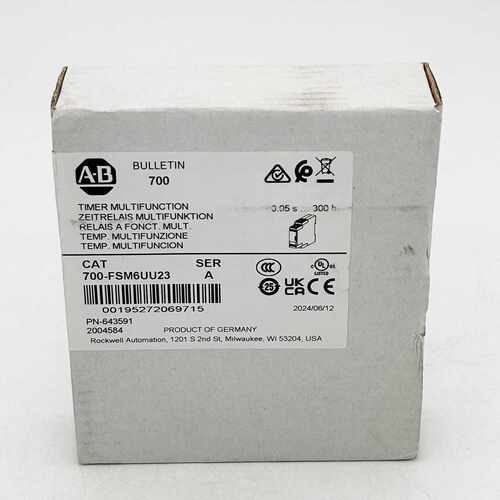 溢价-700-FSM6UU23定时继电器罗克韦尔AB700