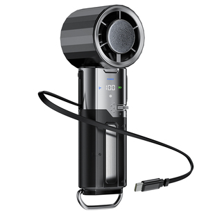 【带3C可上飞机】冰敷半导体制冷手持小风扇超高速大风力挂脖式便携usb可充电2025新款超长续航户外旅行男生